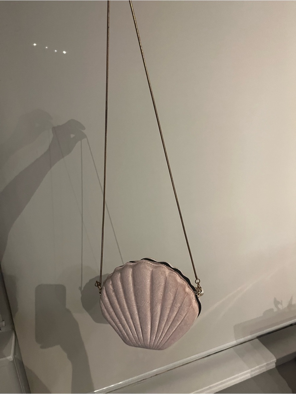 Shell-Shaped Crossbody Bag - Pink by